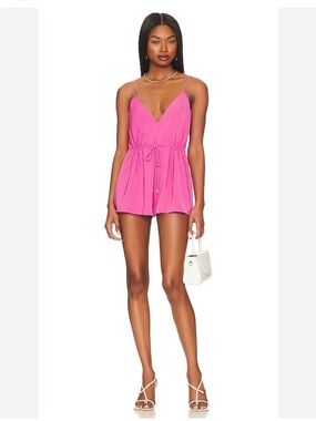 Revolve Superdown mini pink romper